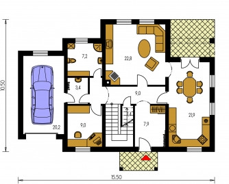 Floor plan of ground floor - PREMIER 191